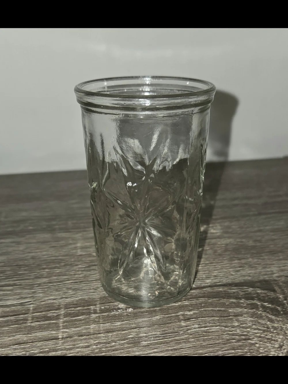 Anchor Hocking Vintage Star Atomic Starburst Glass Jelly Jar Juice Glass
